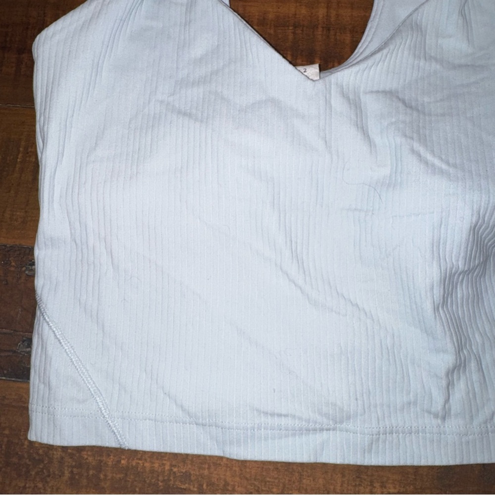 LULU🍋 Align Ribbed Tank‎ - Powder Blue - Picture 3 of 5